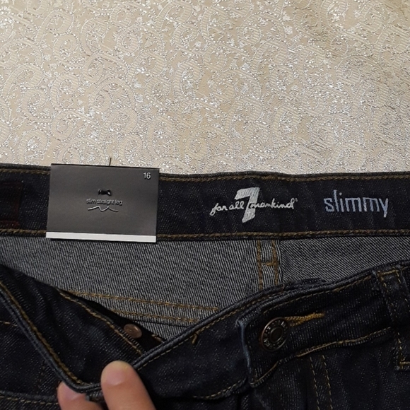 7 For All Mankind Dark Blue Jeans - Picture 4 of 4
